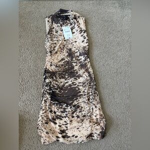 Animal Print Sleeveless Dress